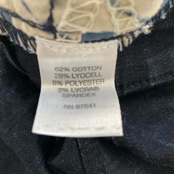 J.Jill Denim Smooth Fit Dark Blue Pencil Skirt - Classic Women's Skirt - Picture 10 of 11